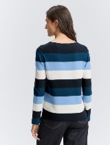 Pleteni pulover sa teksturom - Uzorak/višebojna_4282981