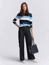 Pleteni pulover sa teksturom - Uzorak/višebojna_4282981