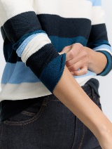 Pleteni pulover sa teksturom - Uzorak/višebojna_4282981