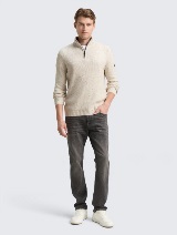 Pleteni pulover sa zatvaračem - Uzorak/višebojna_8348710