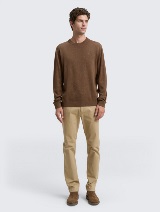 Pulover tricotat cu guler rotund - Maro_1499706