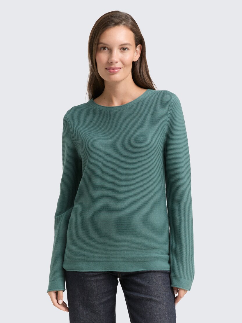 Pleten pulover - Zelena_531343