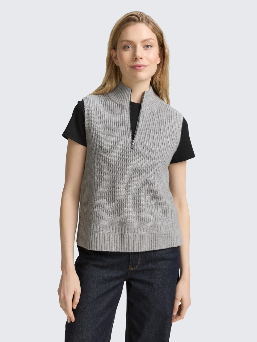 Pleten telovnik - Siva_4834616