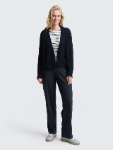 Cardigan tricotat - Albastru_6558284