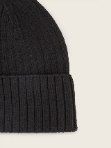 Structurirana pletena kapa - Crna_6355946