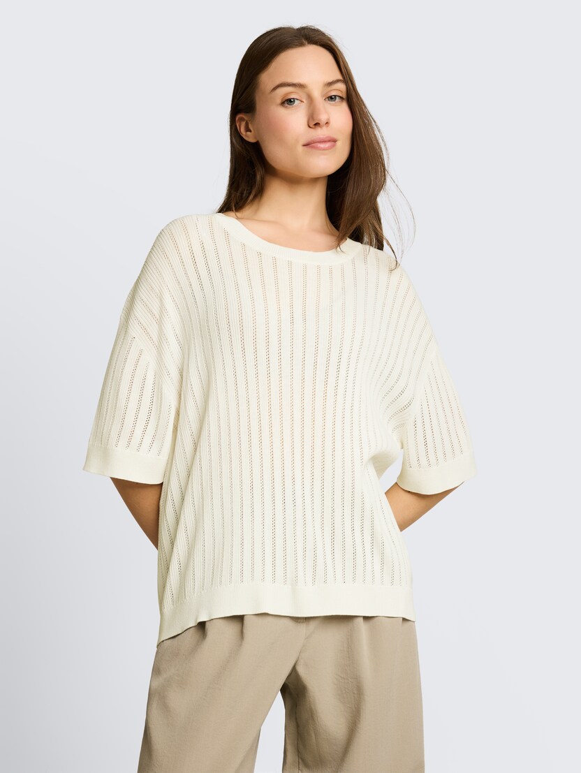 Pletena majica - Bela_3493015