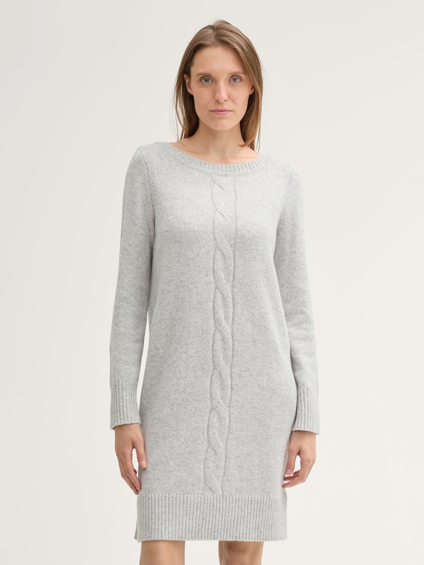  Pletena obleka - Siva-1045197-36500