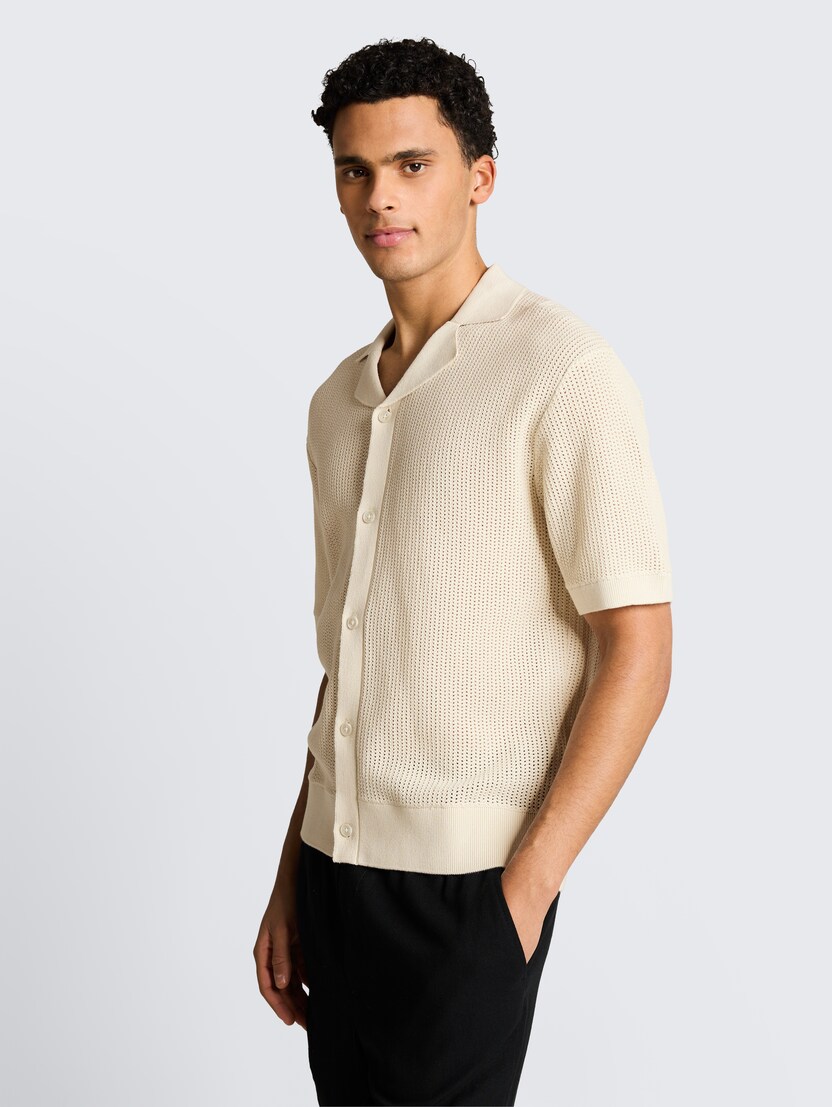 Pletena polo majica - Bela_9756642
