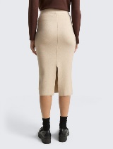 Fustă tricotată - Bej_7377924