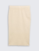 Fustă tricotată - Bej_7377924