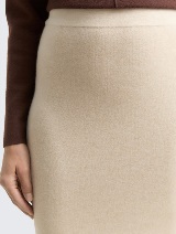 Fustă tricotată - Bej_7377924