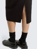 Fustă tricotată - Negru_3909543