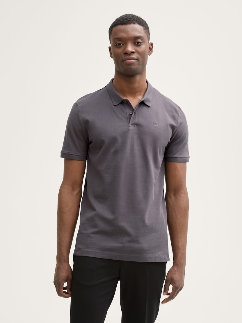 Polo majica s printom - Siva_3972340