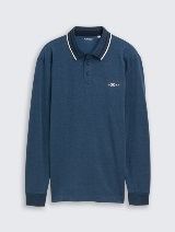 Polo majica s detaljima - Plava_7161083