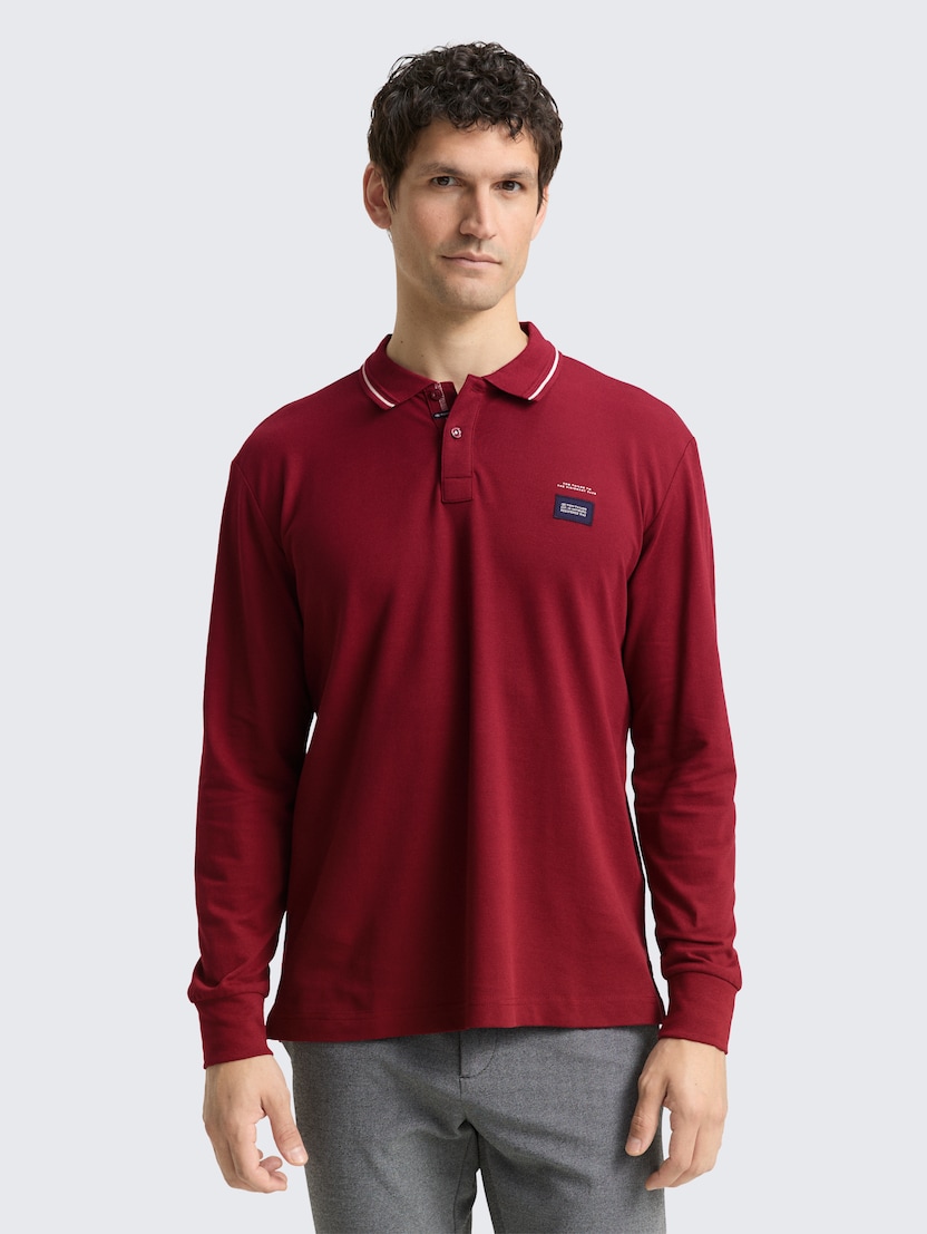 Polo majica z detajli - Rdeča_1526373