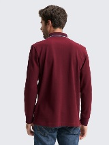 Polo majica s detaljima - Crvena_205395