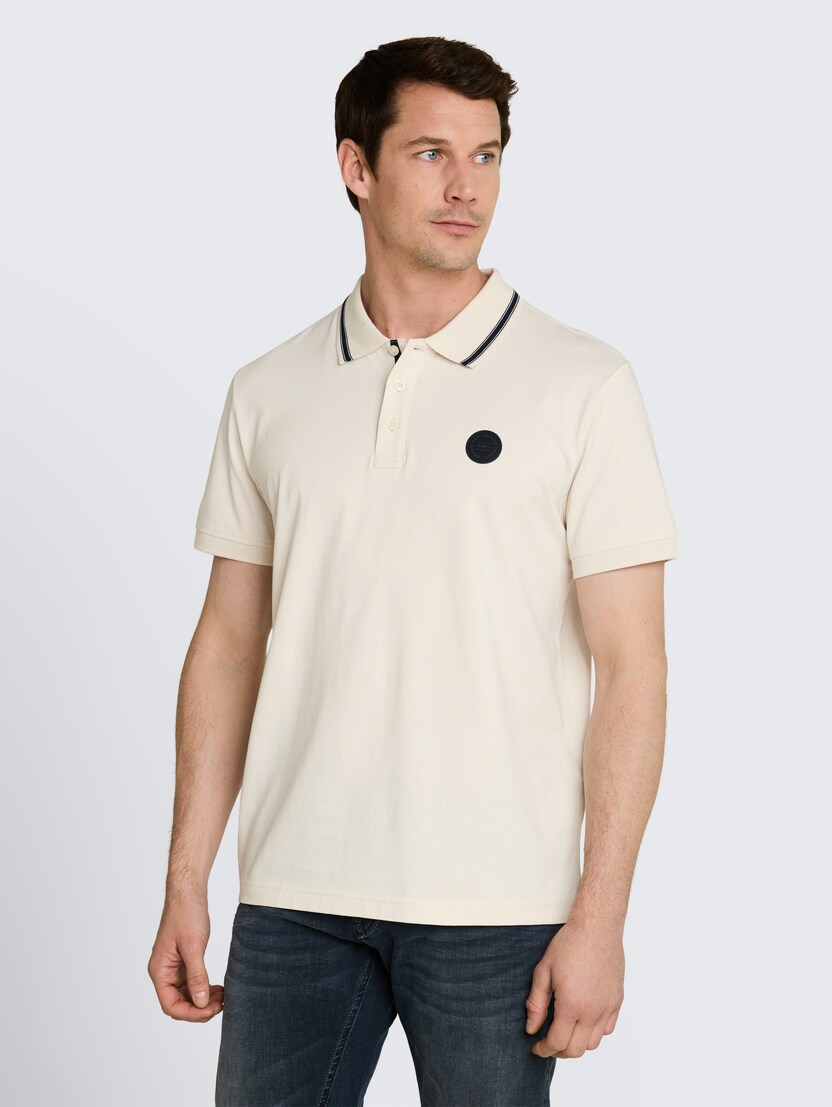  Polo majica z majhnim logotipom - Bela-1050230-10348