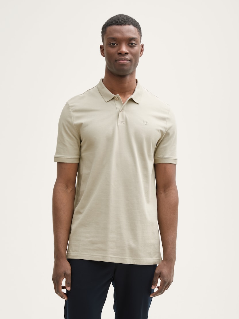  Polo majica z majhnim logotipom - Bež-1045587-35723