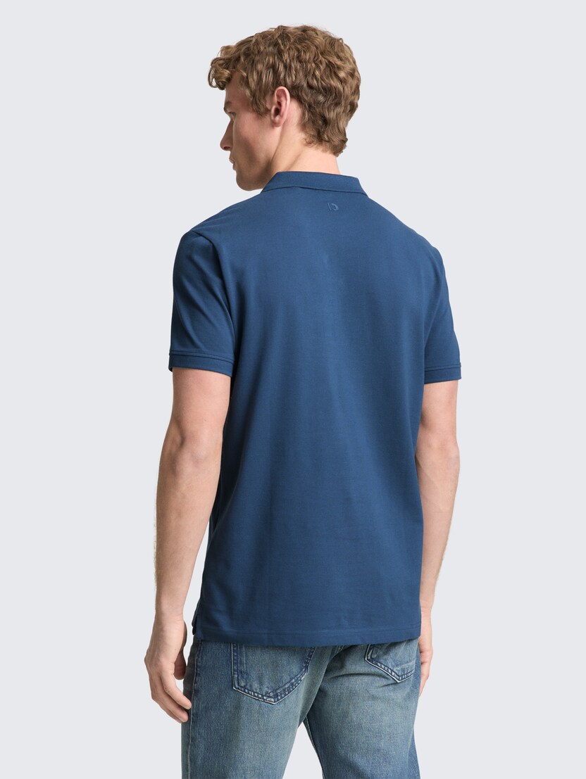 Polo-majica s malim logom - Plava_4025209