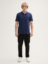 Polo-majica s malim logom - Plava_4225603