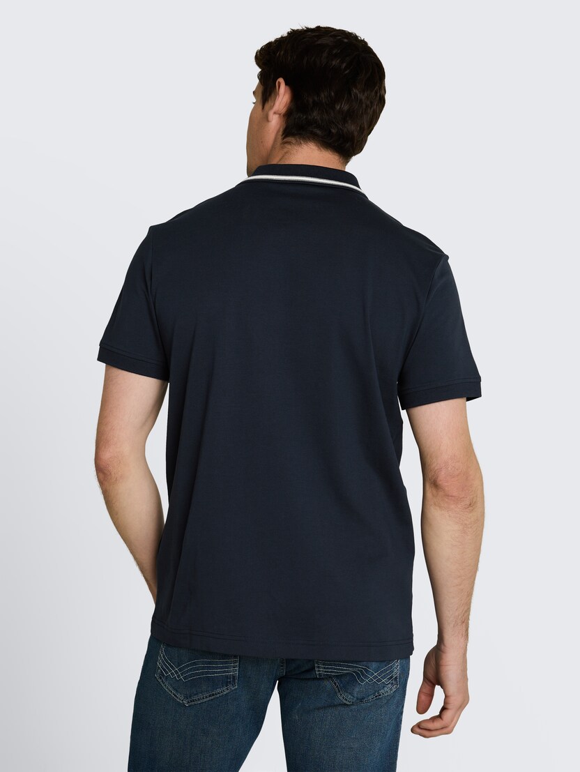 Polo-majica s malim logom - Plava_6716410