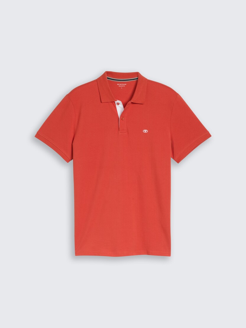Polo majica sa malim izvezenim logom - Crvena_7547049