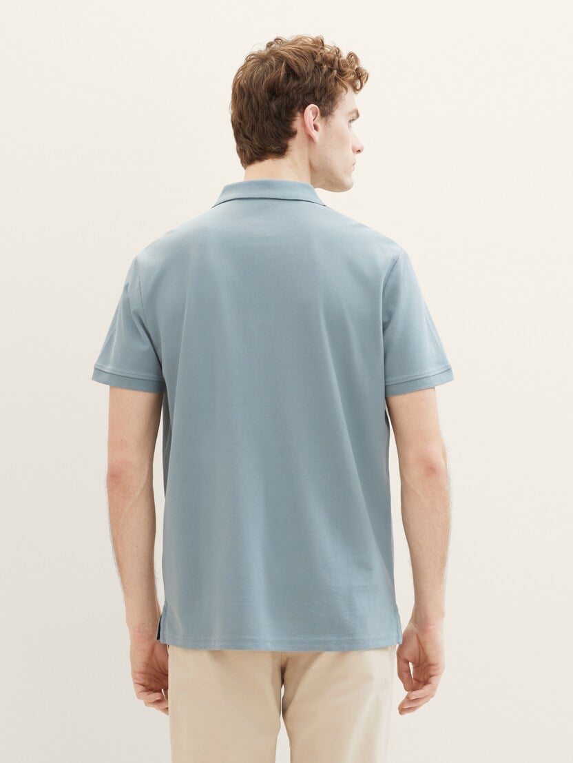 Polo-majica s malim izvezenim logom - Zelena_617551