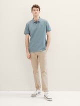 Polo-majica s malim izvezenim logom - Zelena_617551