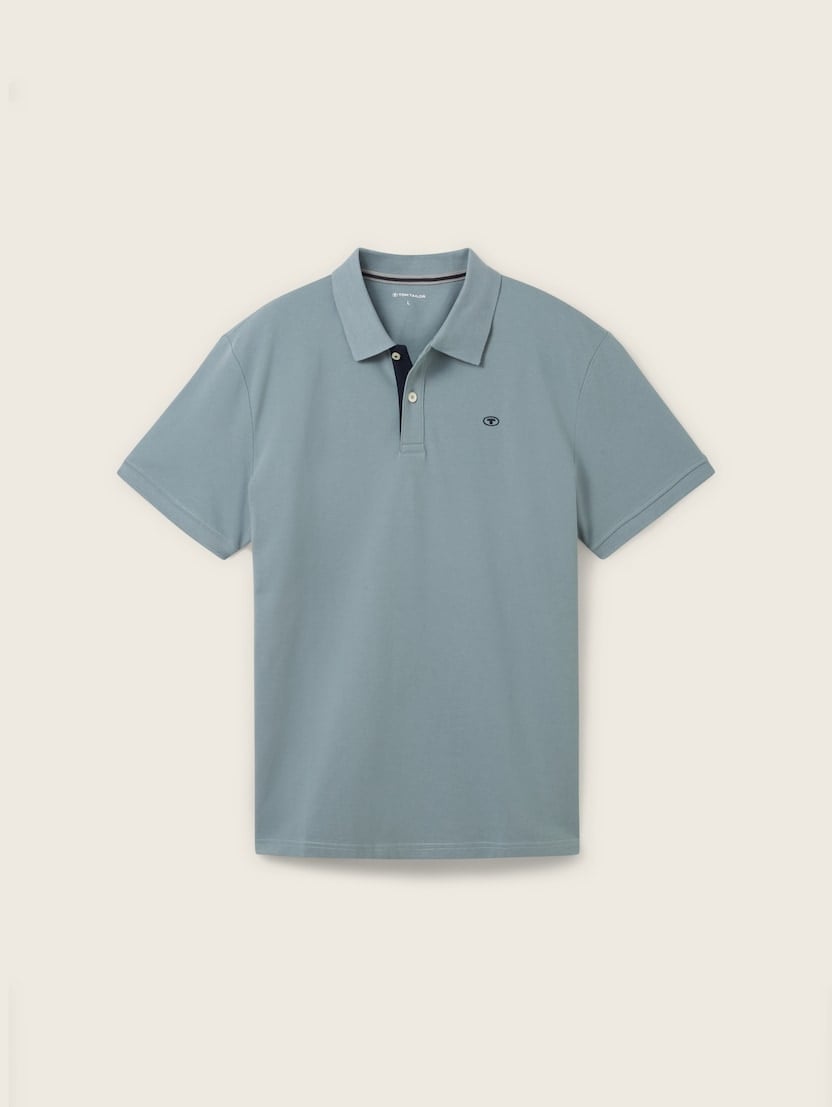 Polo-majica s malim izvezenim logom - Zelena_617551