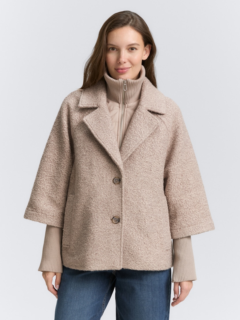 Pončo ogrinjalo - Bež_4962877