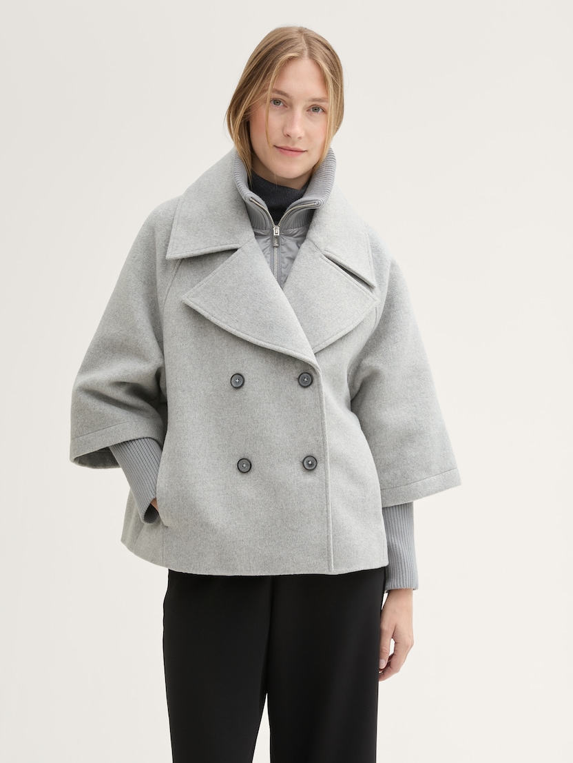 Pončo ogrinjalo - Siva_5283593