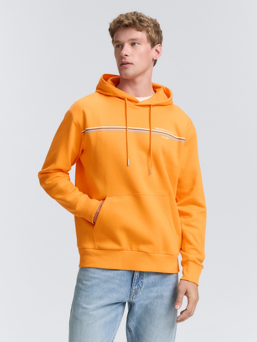 Dukserica sa kapuljačom sa printom - Narandžasta-1047942-38324-15