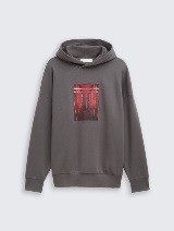 Dukserica sa kapuljačom sa printom - Siva_3765207