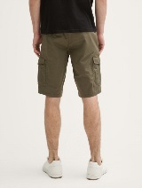 Pantaloni cargo cu imprimeu - Verde_4698183