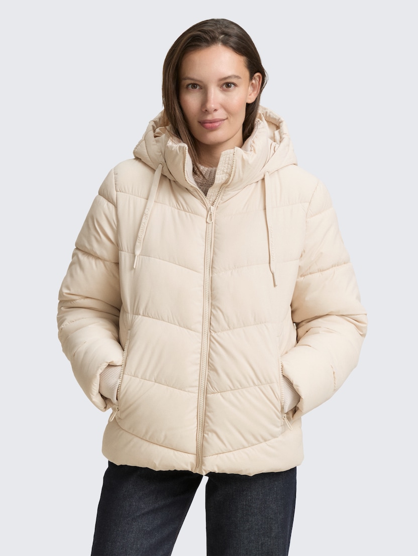 Puhovka s kapuco - Bež_9513785