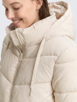 Puffer jakna sa kapuljačom - Bež_9513785