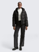 Jachetă matlasată cu glugă - Negru_8121988