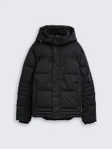 Jachetă matlasată cu glugă - Negru_9161826