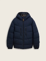 Jachetă puffer cu glugă - Albastru_6459549