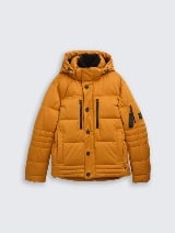 Puffer jakna sa kapuljačom - Smeđa_2629089