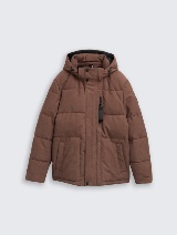 Jachetă matlasată cu glugă - Maro_5127961