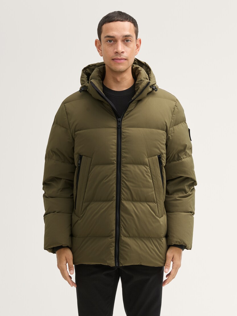  Jachetă puffer cu glugă - Verde-1042521-11848-16
