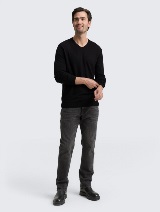 Pulover od pamuka i kašmira - Crna_5693818