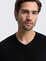 Pulover od pamuka i kašmira - Crna_5693818