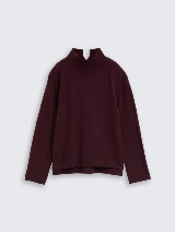 Pulover din bumbac şi caşmir - Roşu_2328970