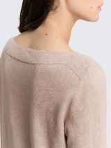 Džemper od pamuka i kašmira - Smeđa_590610