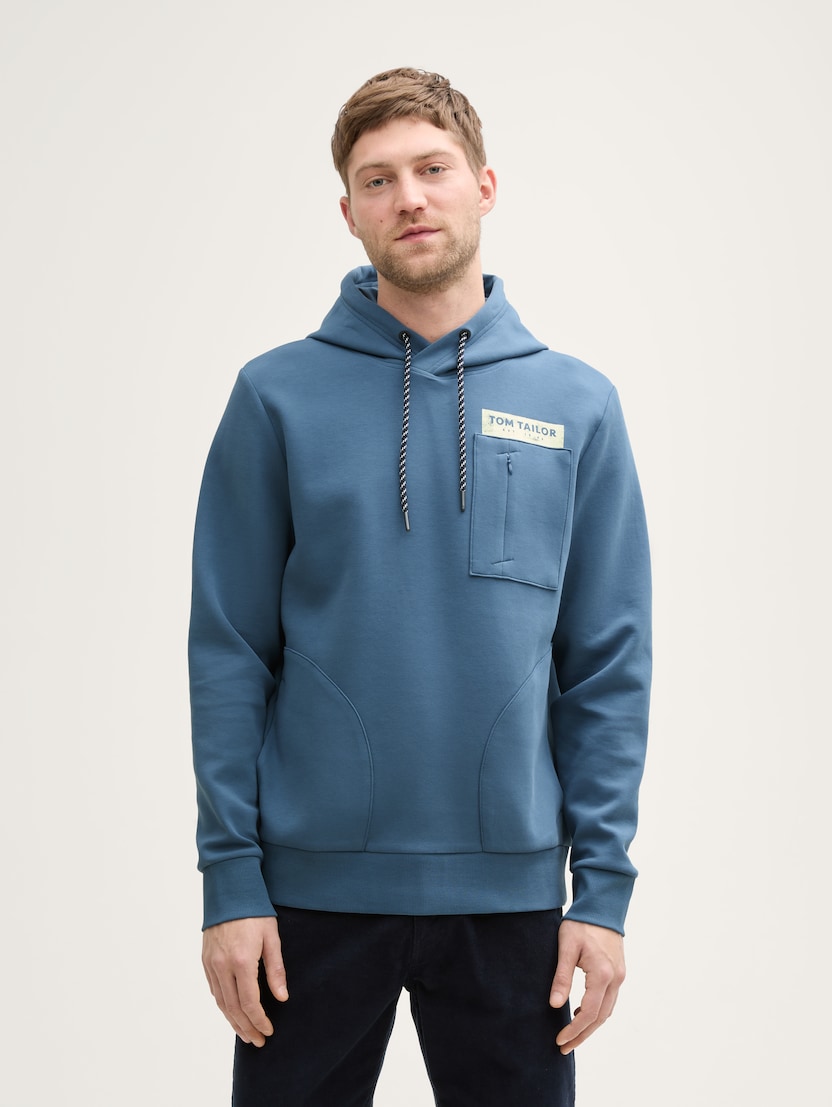  Hanorac cu aspect cu detalii - Albastru-1045685-36985-16