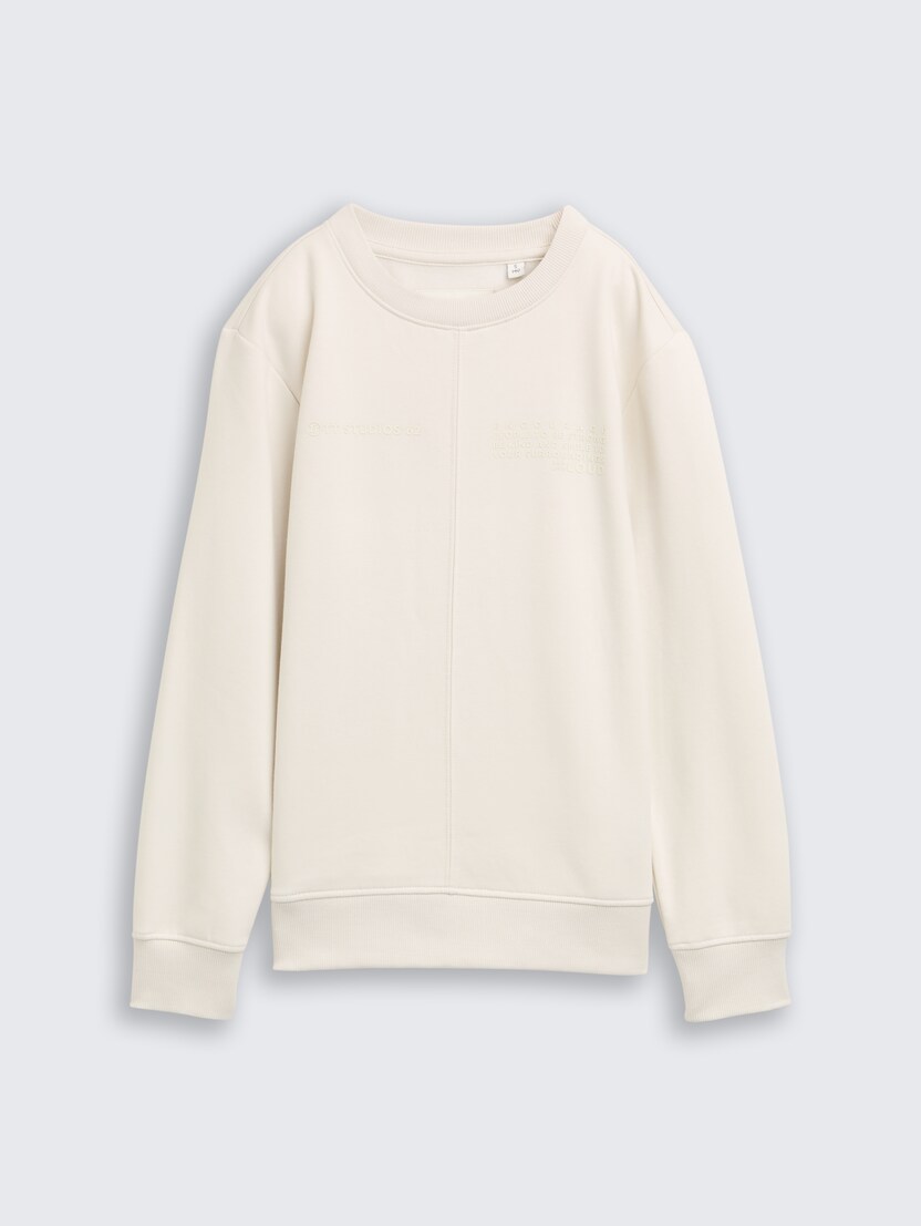 Pulover s potiskom - Bela_8388329