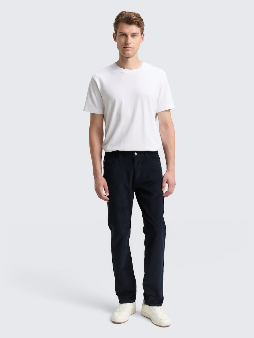 Pantaloni drepţi Marvin - Albastru_8565250