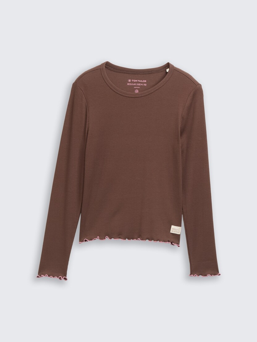 Rebrasta majica - Rjava_8856993